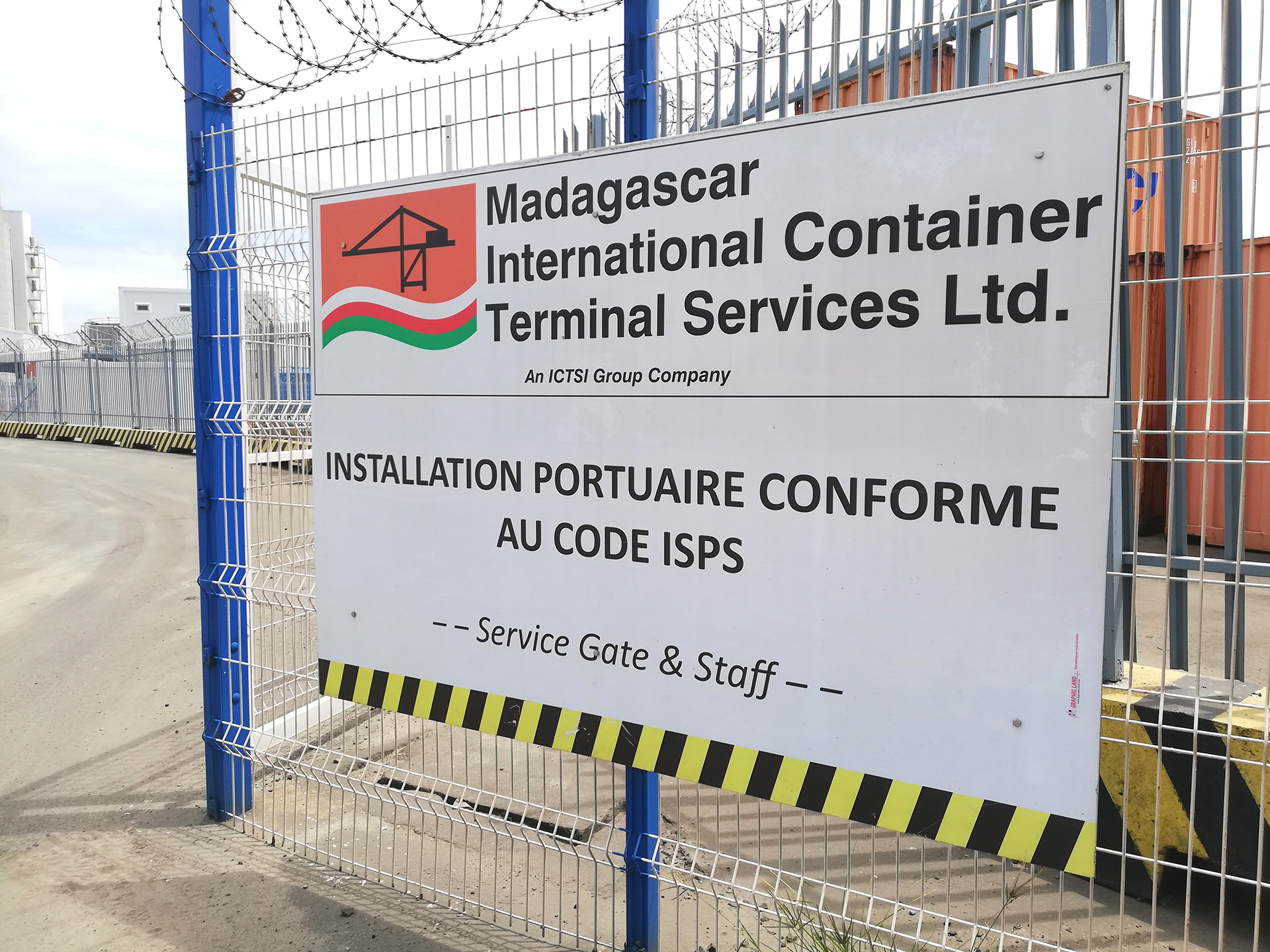 Port de Toamasina certifié au code ISPS