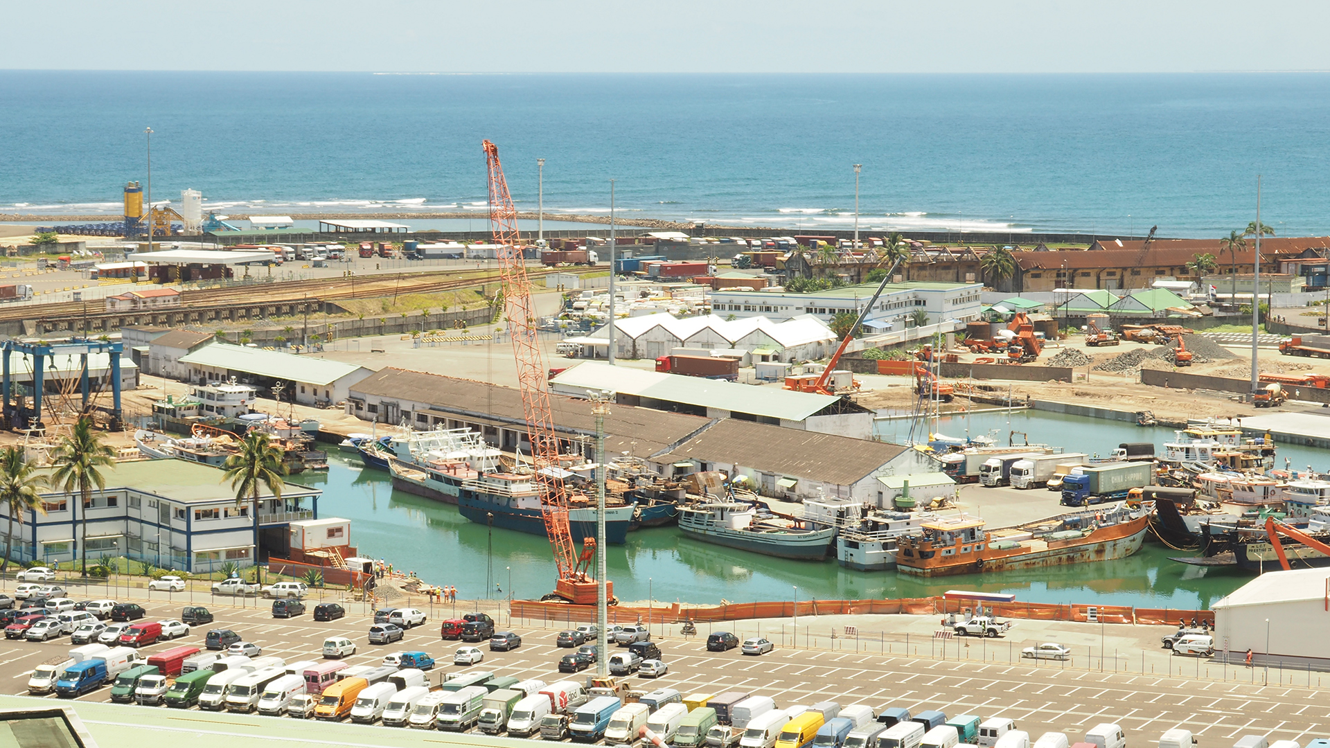 La zone industrialo-portuaire du Port de Toamasina