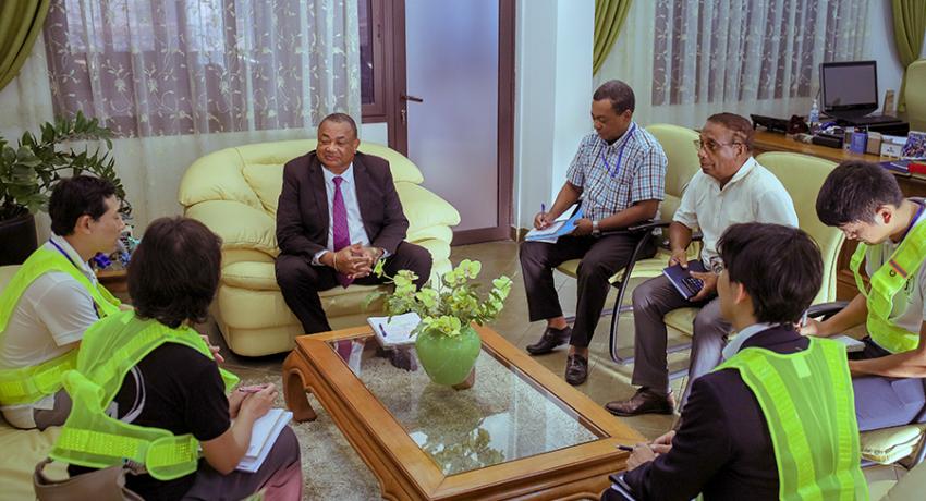 Une délégation japonaise en visite au Port de Toamasina